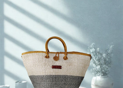 Ash & Ivory Wisdom Handmade Sisal Straw Basket Tote