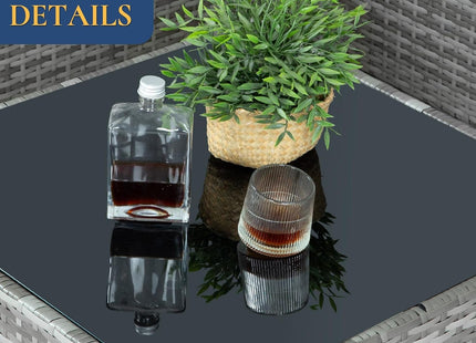 10 Piece Outdoor Patio Furniture Set with Swivel Chairs