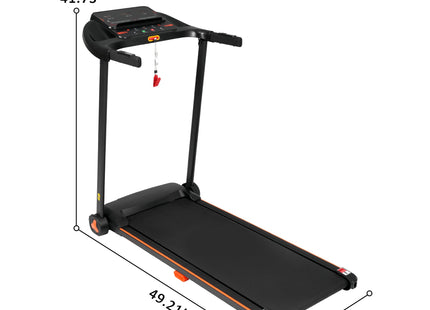 Treadmills for Home, 2.5HP Quiet Folding Treadmill with Heart Rate Sensor, 300lbs Weight Capacity, 7.5MPH, Incline Treadmill With USB Charge Station For Android & Bluetooth Speaker, 6 Shock-Absorbing