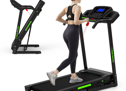 Foldable Treadmill with Incline, Folding Treadmill for Home Electric Treadmill Workout Running Machine, Handrail Controls Speed, Pulse Monitor,APP