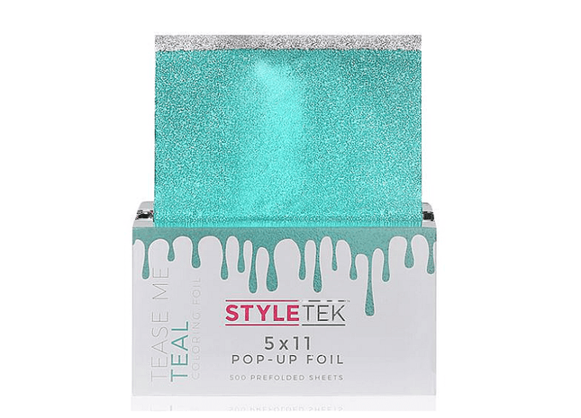 Styletek Tease Me Teal Embossed Pop-Up Foil 500ct 5x11