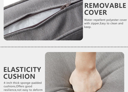 9 Piece Outdoor Patio Furniture Set with Swivel Rockers