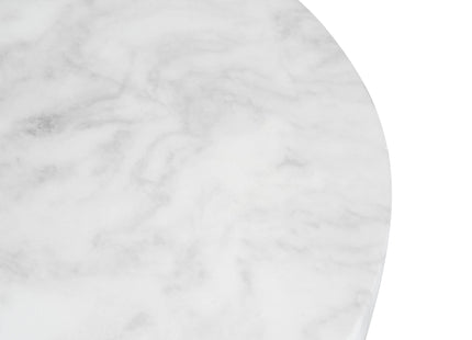 Outdoor Ponti Travertine Side Table,White