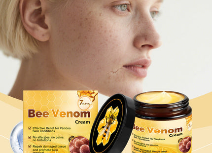 AMZ Bee Venom Skin Care Cream Is Gentle, Moisturizing, Hydrating, Smooth And Delicate. It Is Suitable For Daily External Application And Skin Care