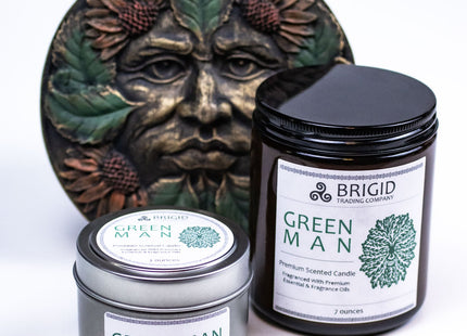 Green Man Soy Wax Candle - Moss, Rainwater, Old Growth Forests, and White Musk
