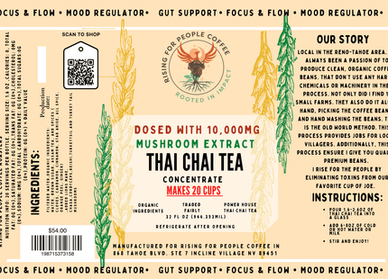 Happy Mushroom Thai Chai Tea Concentrate