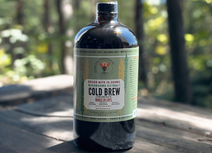Happy Mushroom concentrated Cold Brew coffee