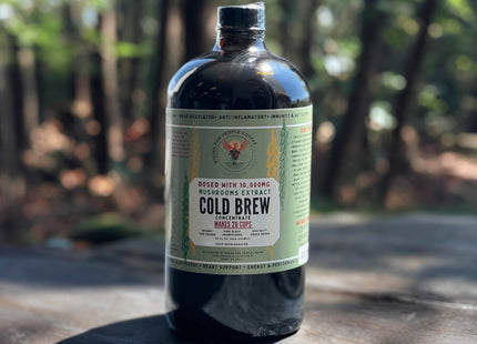 Happy Mushroom concentrated Cold Brew coffee