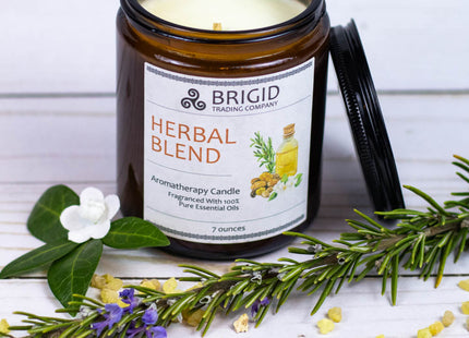 Herbal Blend Soy Wax Candle - Frankincense, Rosemary, and Myrtle
