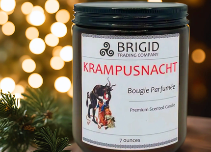 Krampusnacht Soy Wax Candle - Merlot Wine, Autumn Spices, Citrus, Figs, and Bonfire Smoke