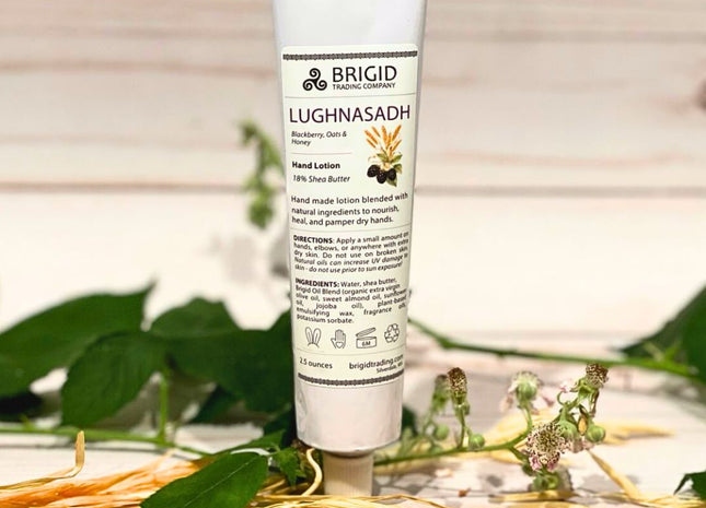 Lughnasadh Natural Hand Lotion - Blackberries, Oats, and Honey