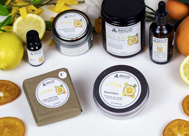 Litha Natural Beard Oil - Lemon, Ylang Ylang, Sweet Orange, and Myrtle