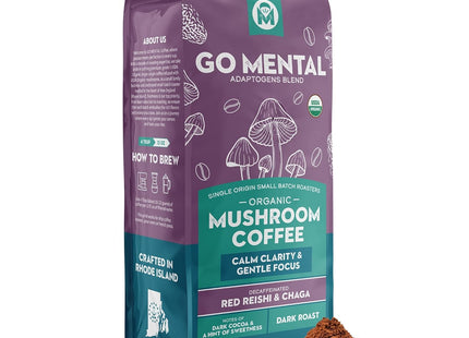 Decaffeinated Red Reishi & Chaga Mushroom Coffee Adaptogens Blend