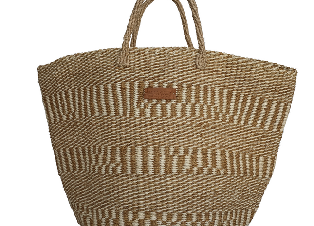 Life Handmade Sisal Tote Bag Beach Sustainable Straw Basket