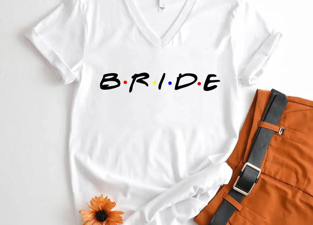 💎 Bachelorette Party Shirts Bride, I Do Crew V-Neck Tee 🍾