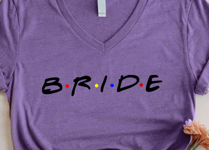 💎 Bachelorette Party Shirts Bride, I Do Crew V-Neck Tee 🍾