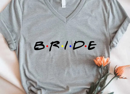 💎 Bachelorette Party Shirts Bride, I Do Crew V-Neck Tee 🍾