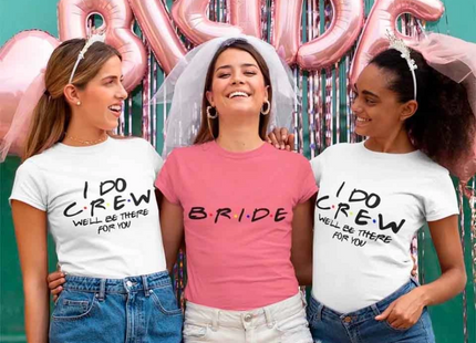 💎 Bachelorette Party Shirts Bride, I Do Crew V-Neck Tee 🍾