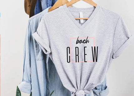 Bach Crew Bride To be Party Bachelorette V-Neck T-shirt