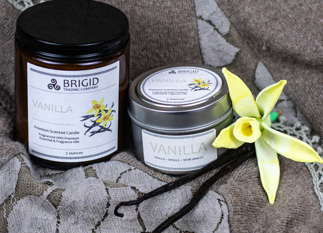 Vanilla Soy Wax Candle - French, Tahitian, and Madagascar Vanillas